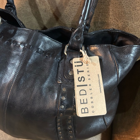 Bed Stu Geraldin Cobbler Series Leather Stufded *NEW* ❣️ BEAUTIFUL BAG! - Picture 2 of 7